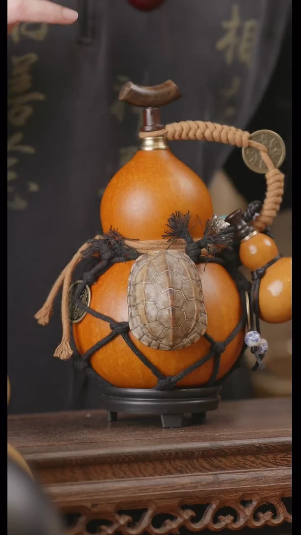 【闪购商品】102号精品天然大漆工艺防渗内胆酒葫芦~