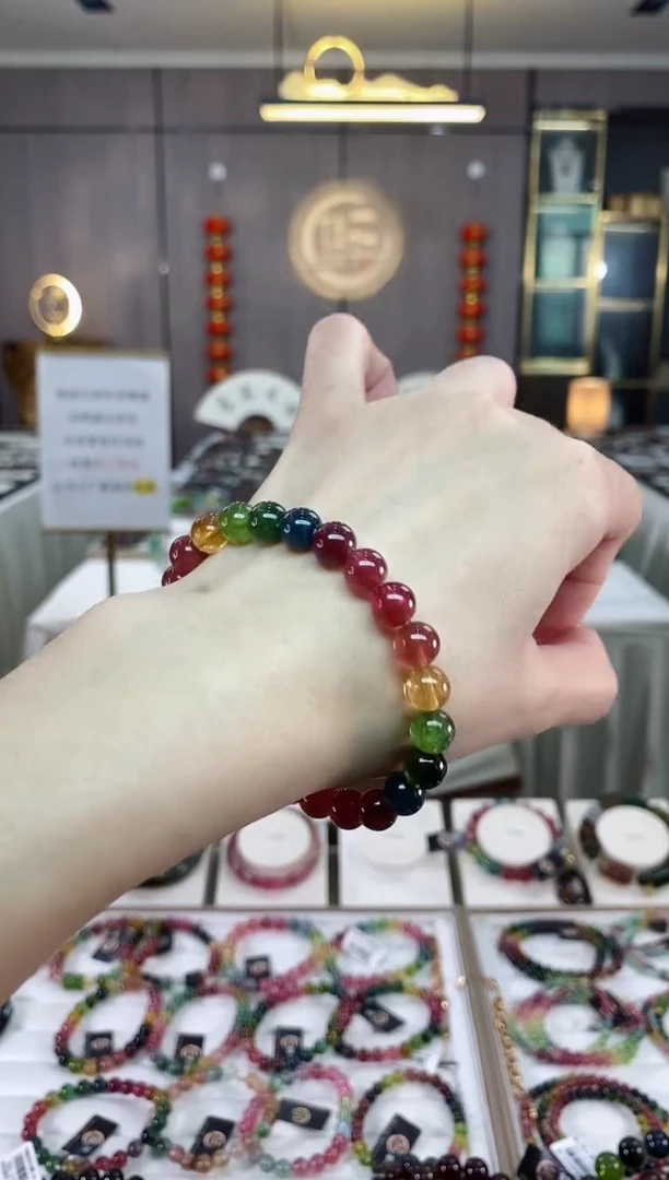 【闪购商品】碧玺单圈手串7mm+未镶嵌（多样性发一条）hon