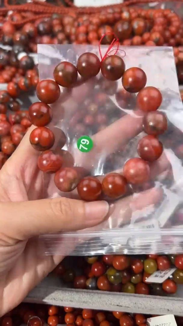 南红玛瑙手串未镶嵌14+