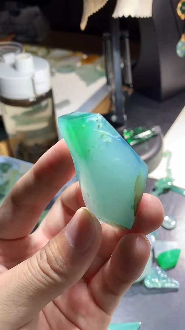 未镶嵌定制翡翠58.1-26.4