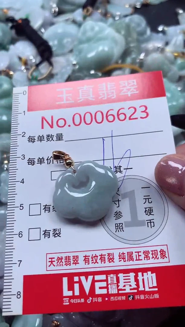 吊坠(不含链)未镶嵌翡翠6623