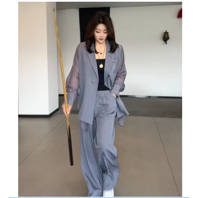1829 时尚套装女通勤夏季西装气质休闲高级法式新款显瘦 两件套NJ