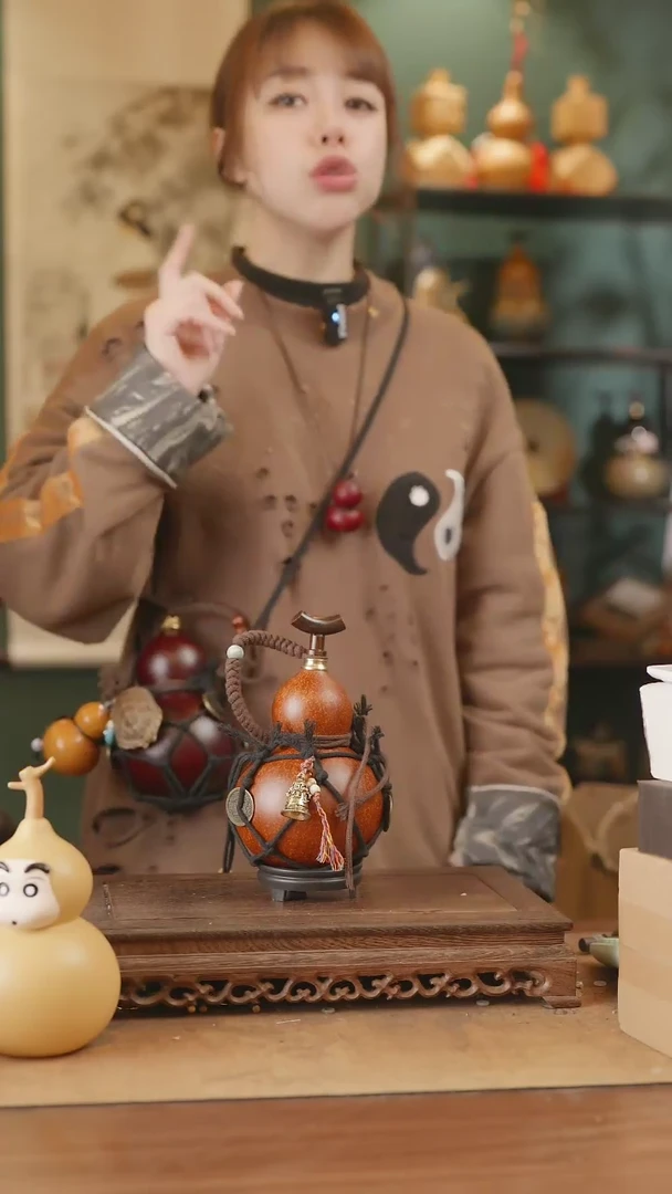 【闪购商品】101号精品天然大漆工艺防渗内胆酒葫芦~