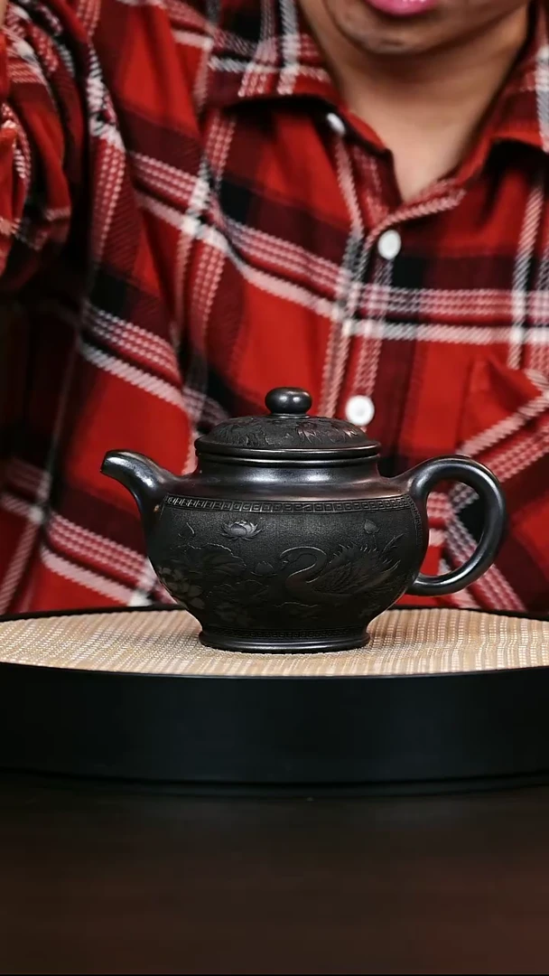 茶壶紫砂石黄天鹅掇只 400cc