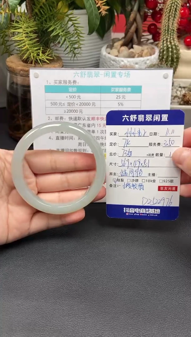 未镶嵌手镯翡翠小***子D2522976