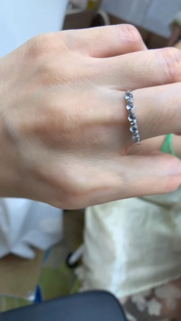 翡翠戒指18K金镶嵌戒指#14圈上下两个圈口免费改