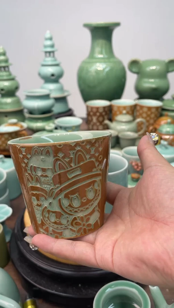 特价福利 微瑕 慧仙青瓷