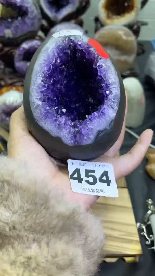 未镶嵌大型摆件（非配饰）紫晶454号龙蛋