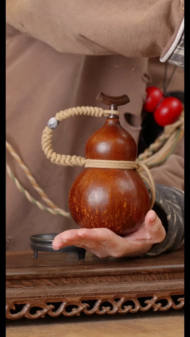 218号精品天然大漆酒葫芦一物一拍~