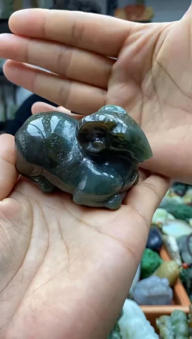 和田玉未镶嵌把件1