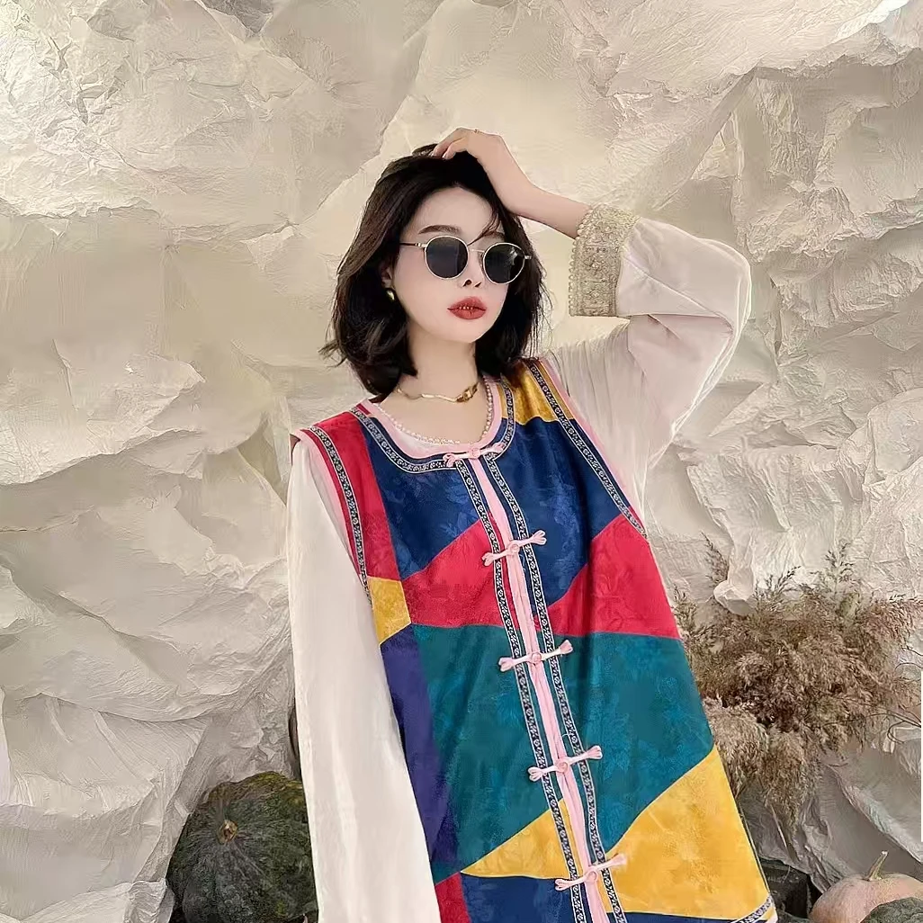 （宁家）11号链接新中式国风潮流遮肉全码上衣