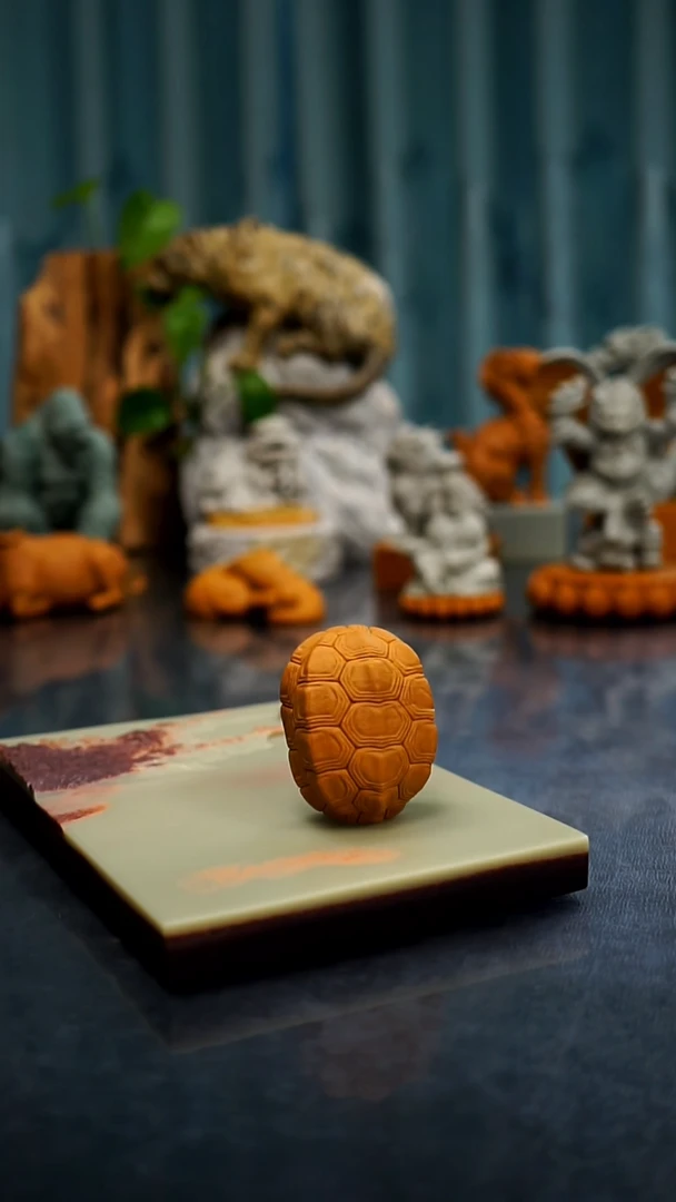 【闪购商品】松花石镂空龟甲茶宠