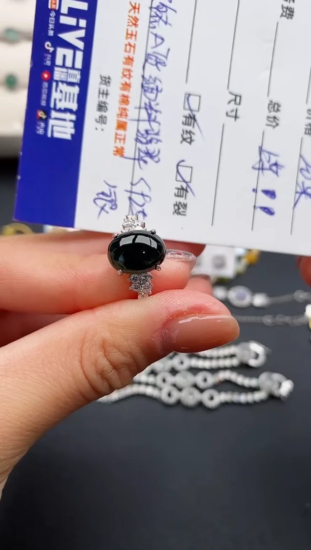 银S925镶嵌戒指翡翠33333333+2