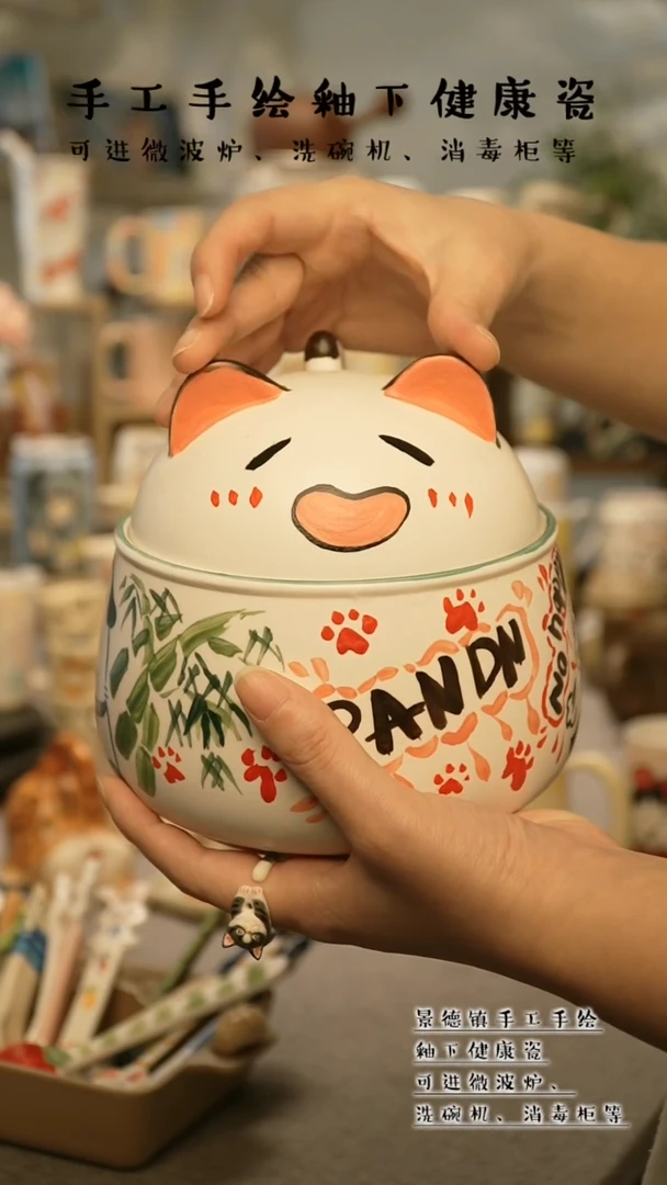 【闪购商品】杯陶瓷景德镇高温釉下彩@W801-3