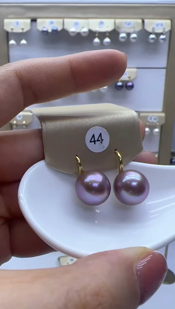 【闪购商品】淡水珍珠耳饰银S925镶嵌44