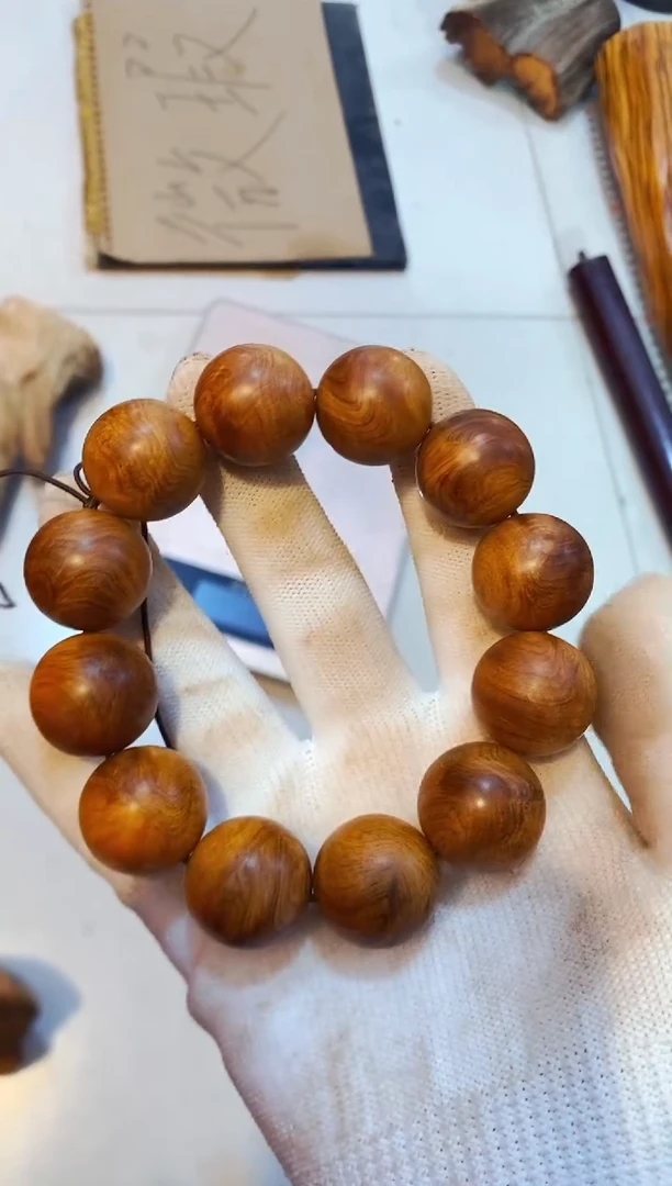 柏木（崖柏）黑金2.0单条北太行崖柏手把件手串