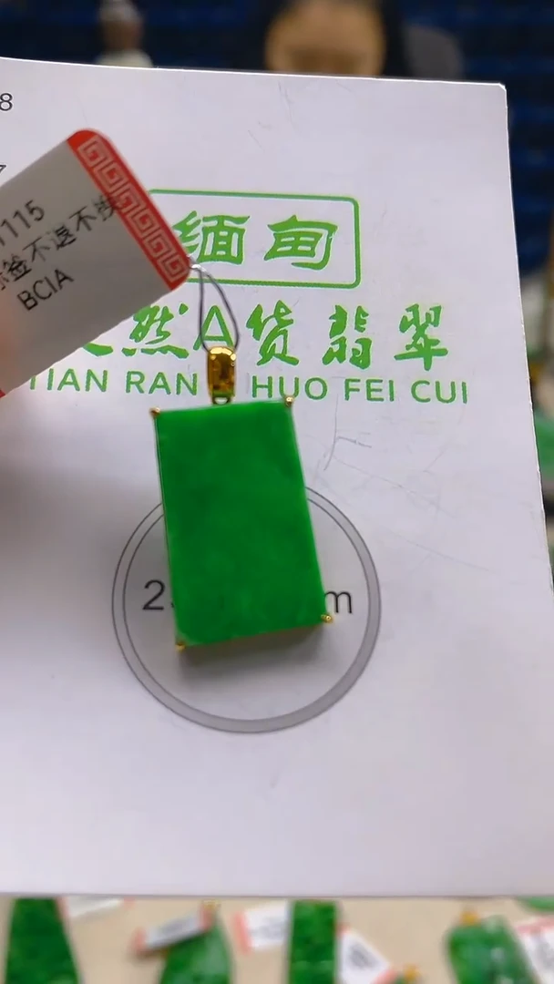 颈饰18K金镶嵌翡翠新号开播 全场乱卖