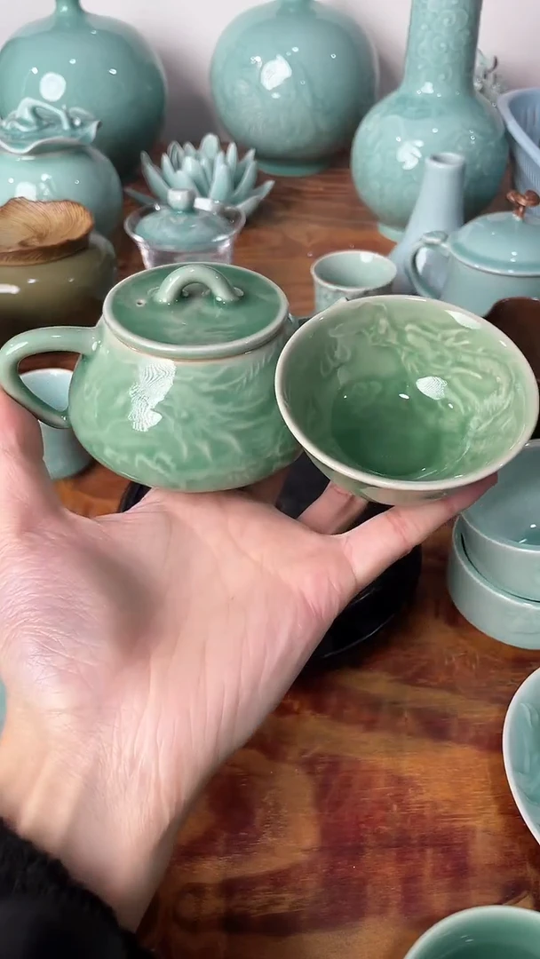 【闪购商品】1壶1杯 福利品 福利品 龙泉青瓷