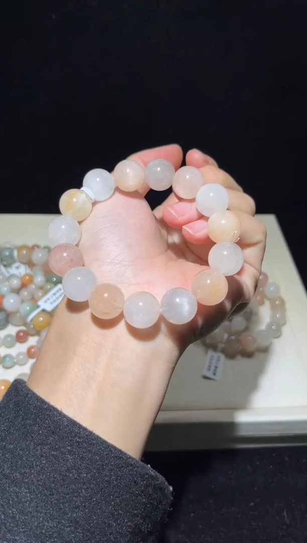 未镶嵌手串水晶102彩兔毛出厂价默认微瑕15+