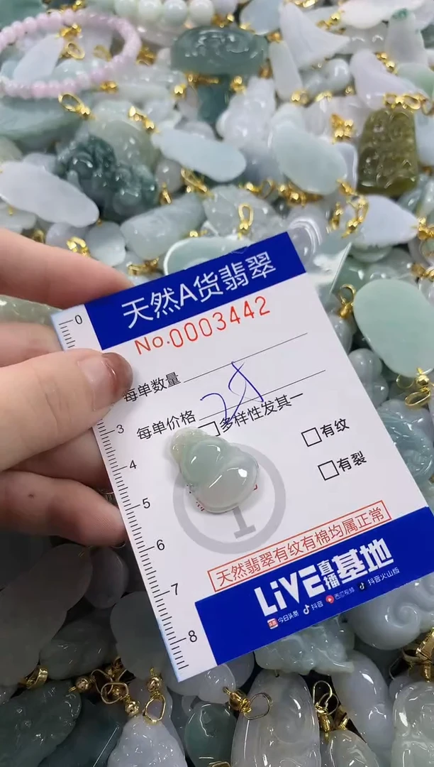 颈饰未镶嵌翡翠天然A货翡翠