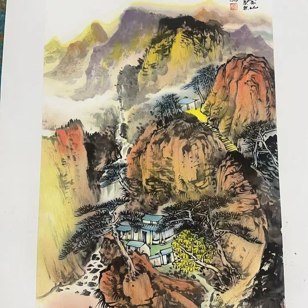 橱窗展示/二兄弟文化/苏珊/绘画/宣纸国画/有证书/不带框
