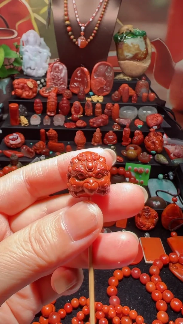 未镶嵌大鹏南红玛瑙开**乐大鹏