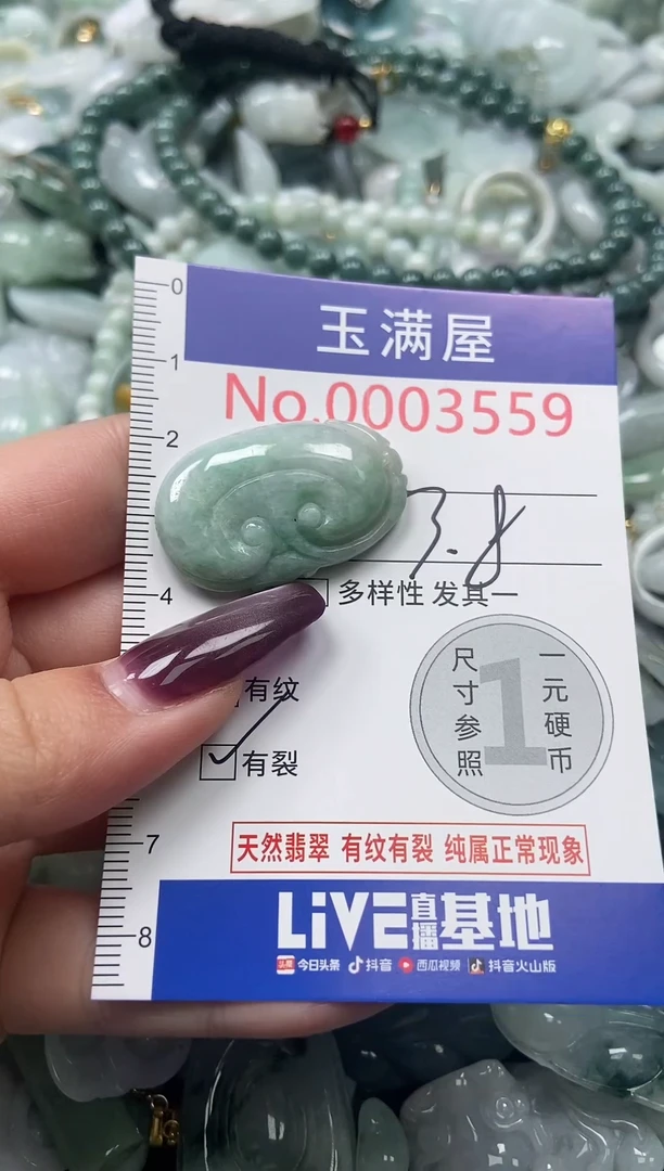 颈饰未镶嵌翡翠3559