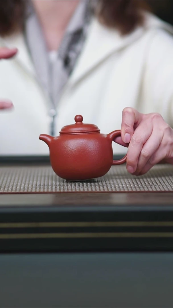 茶壶紫砂全手朱泥匏尊200c'c