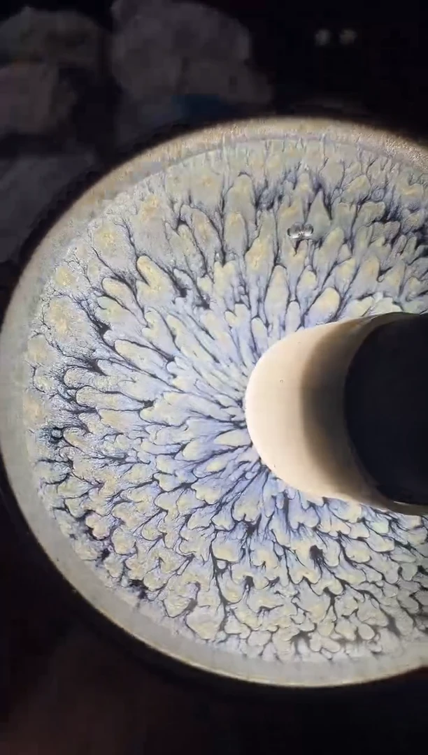 茶盏银蓝百花 盏三疯建盏茶器