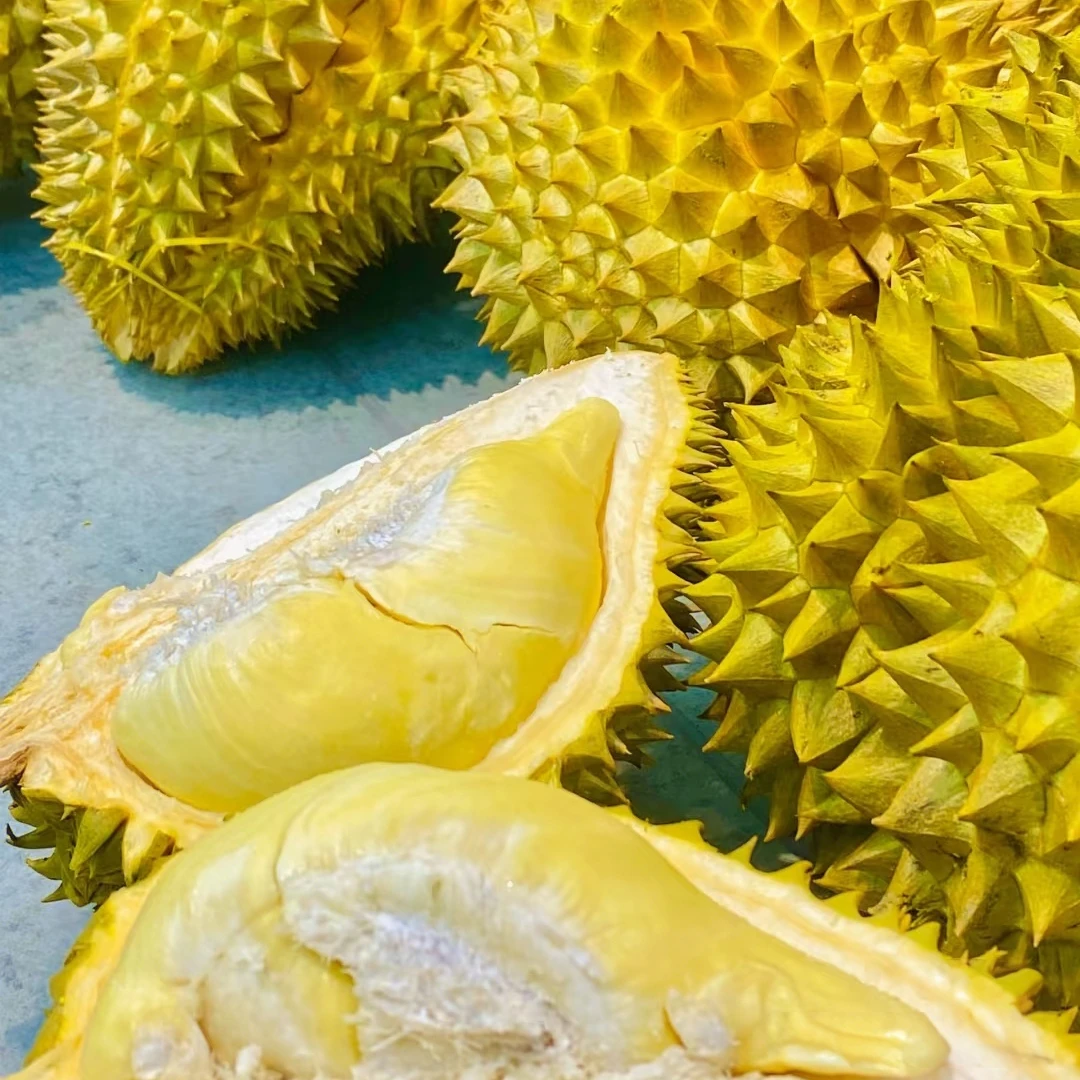 【6号】新鲜金枕榴莲138元1个(默认扒肉) 核小个别大核 1-6斤榴莲同城配金枕泰国