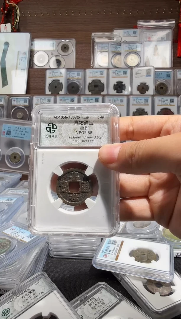 铜嘉祐通宝-88分-11321