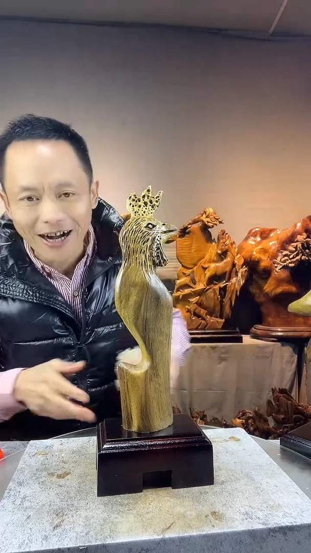 金丝楠凤*男小叶桢楠随行摆件13