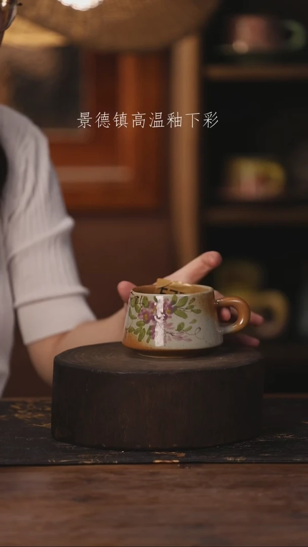 陶瓷景德镇高温釉下手绘陶瓷577