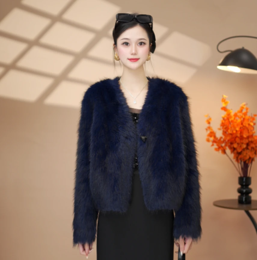 【双色长狐雪貂—金标正品】秋冬季设计师版轻奢外套