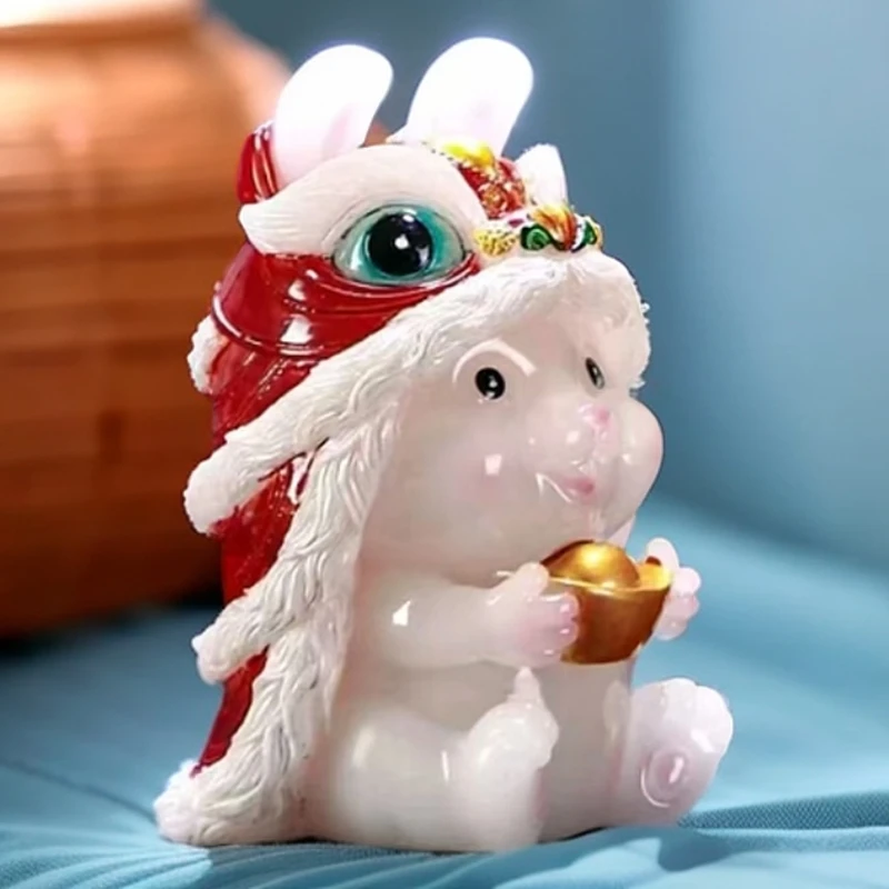 可爱舞狮变色茶宠