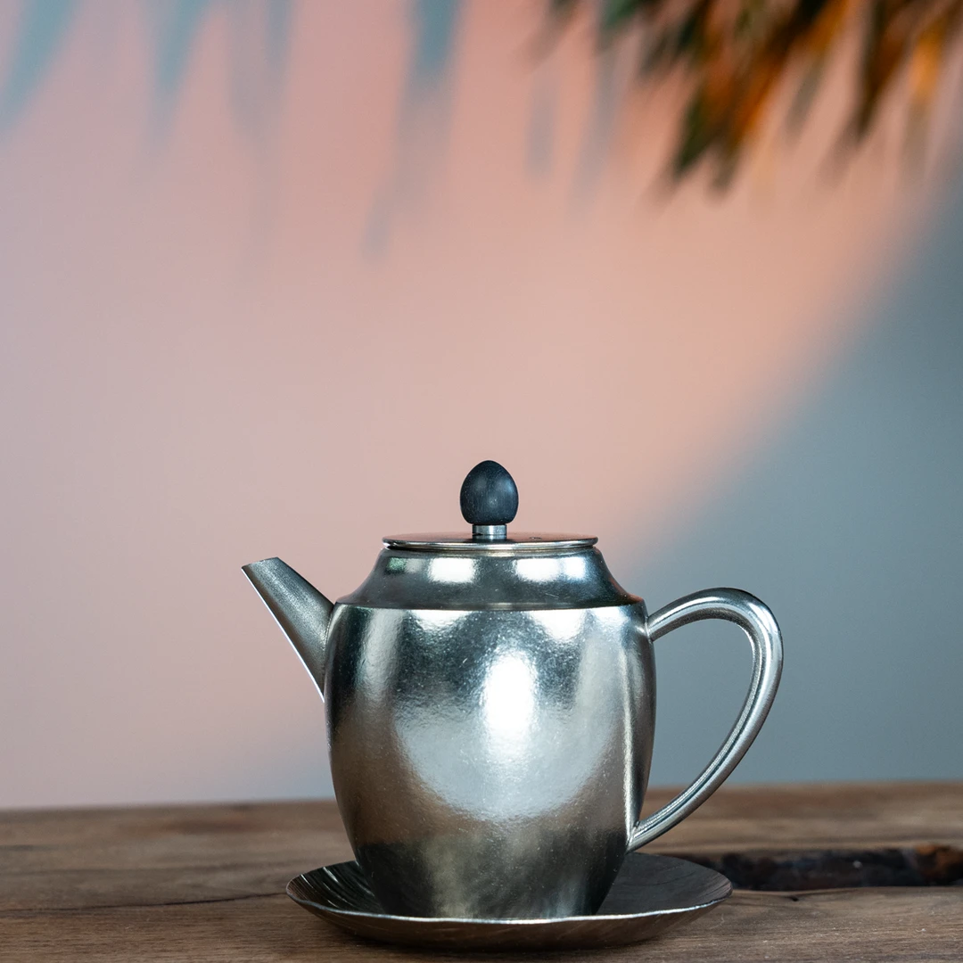 格亚御品薈纯钛茶壶泡功夫茶单只钛壶带壶垫茶具喝茶YP-C-170