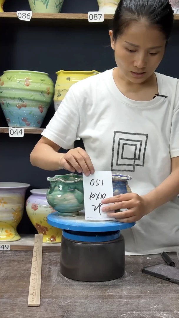 景德镇花盆默认微瑕051