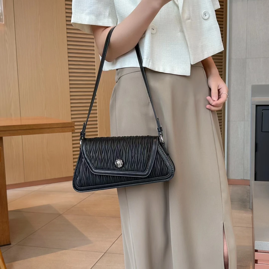【Show Mi】QYX-9308-黑色-轻奢小众时尚百搭女士包包sm