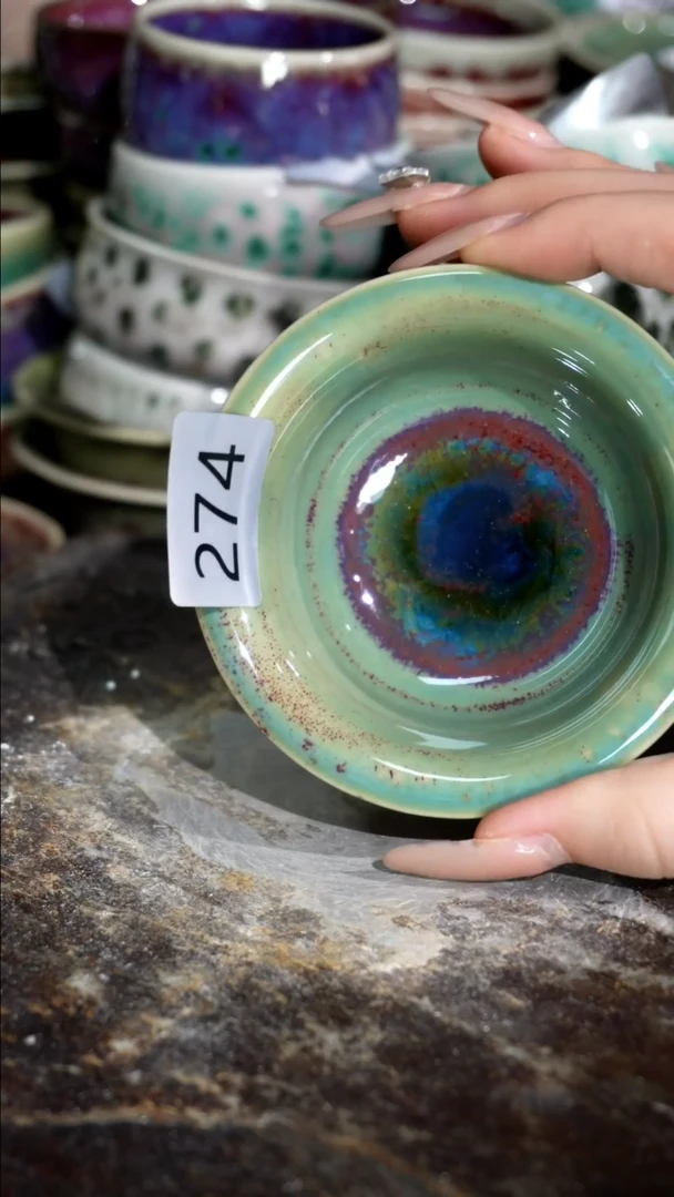 摆件精品窑变钧瓷茶器