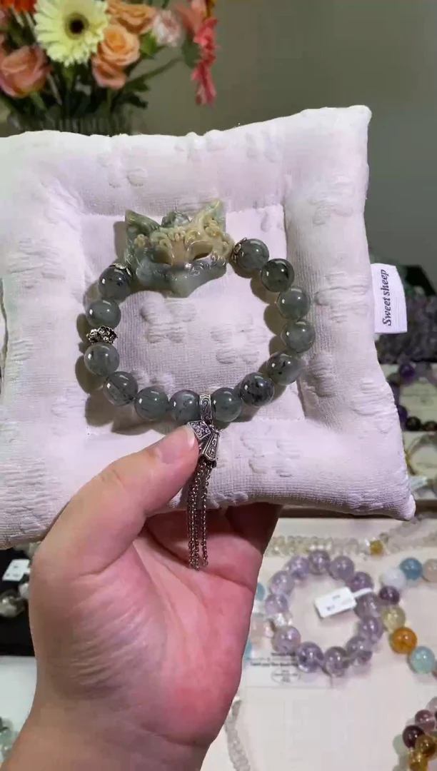未镶嵌手串水晶绿发设计款