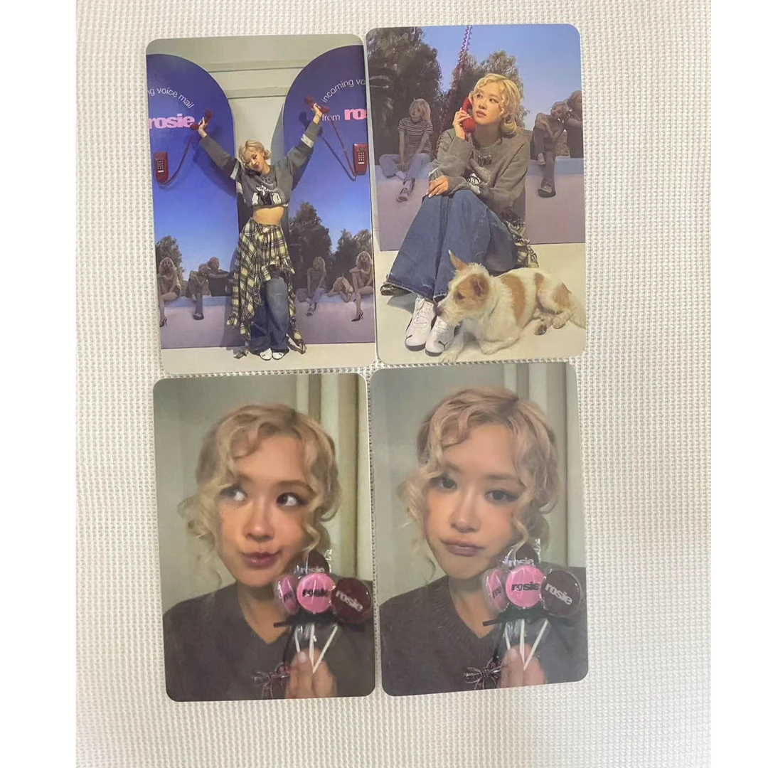 朴彩英rosie一直娱特典kr版朴彩英yzy特典Rose rosé Rosie 特典卡