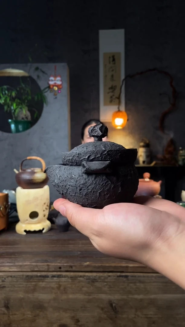 【闪购商品】全手工原矿潮州砂铫壶黑陶宝瓶