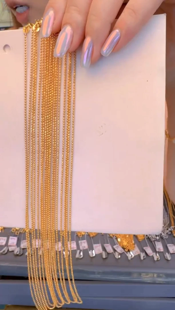 切面米珠链45cm 1.82g（多样性发货）