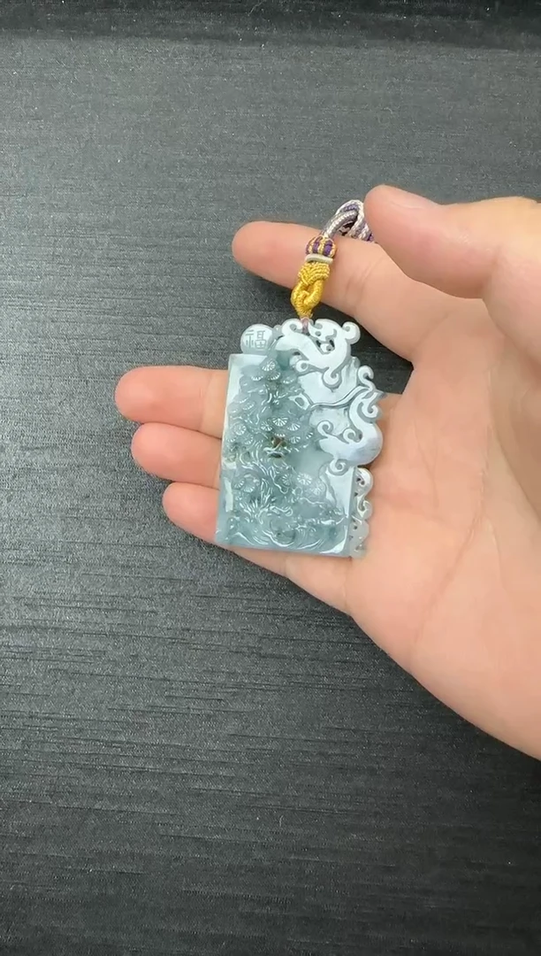颈饰未镶嵌翡翠翡翠 龙凤 吊坠-583431