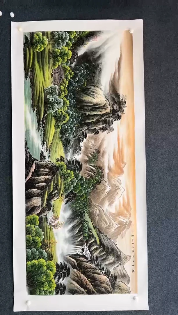 【闪购商品】国画 2.14-艺术-黄春香-八尺山水85