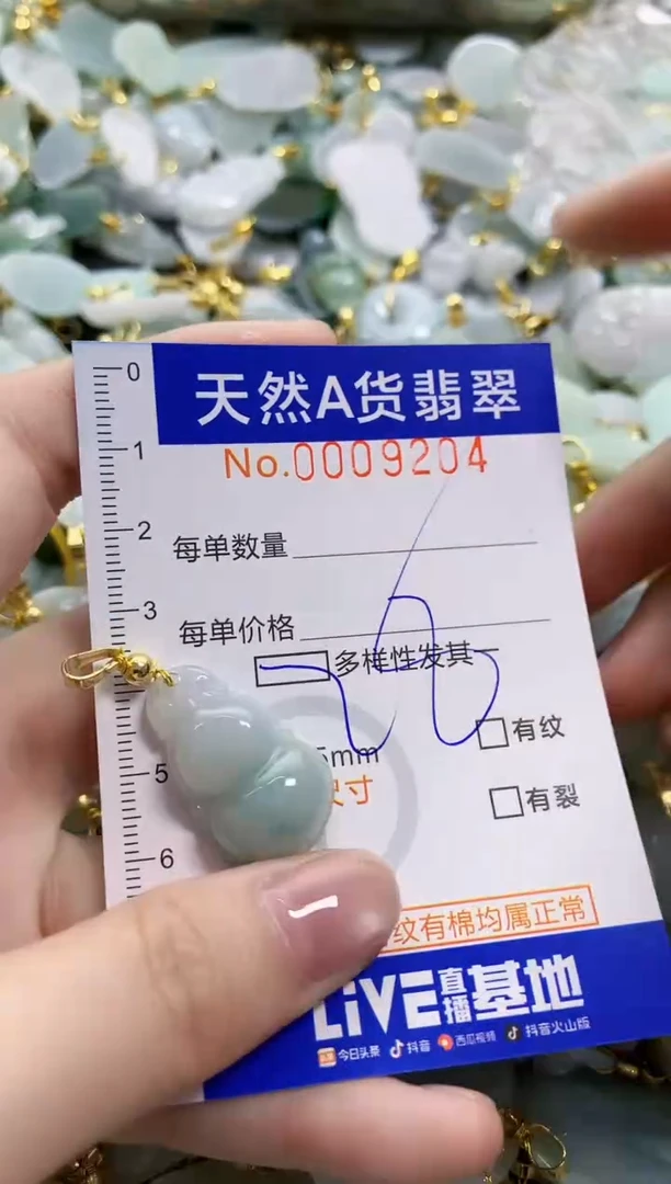 颈饰未镶嵌翡翠天然A货翡翠