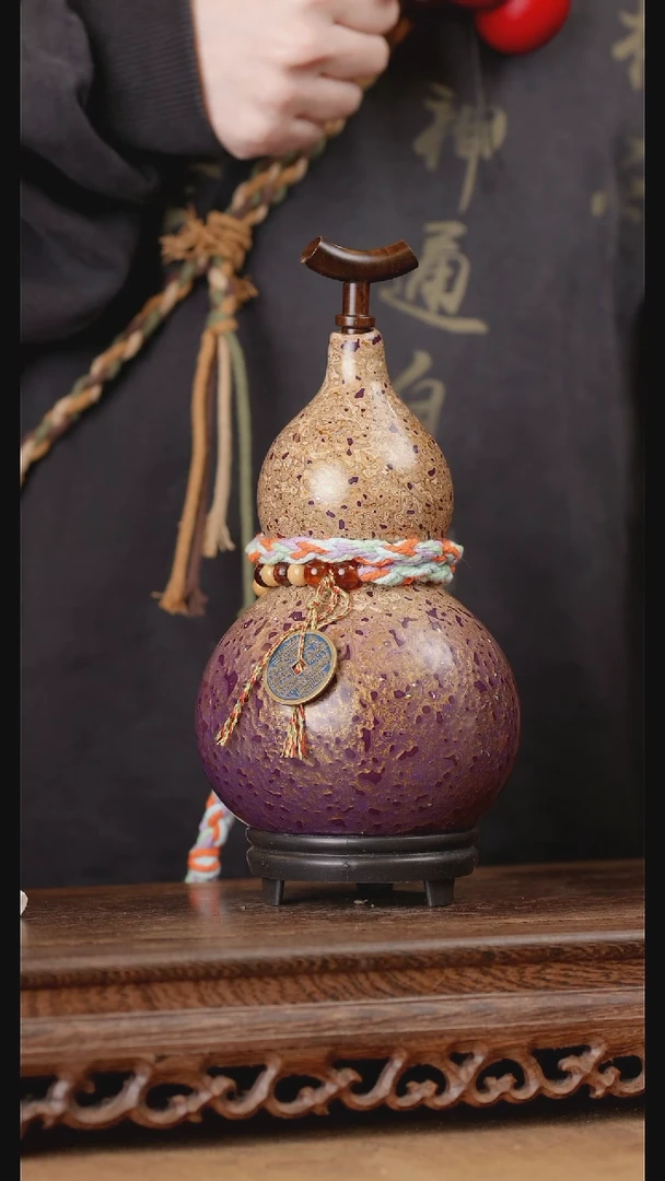 255号精品天然大漆酒葫芦一物一拍~