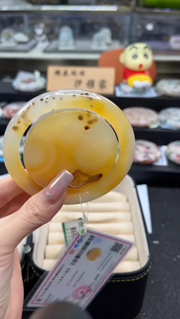 未镶嵌手镯石英质玉尘*丷圈口（赠品镯心）