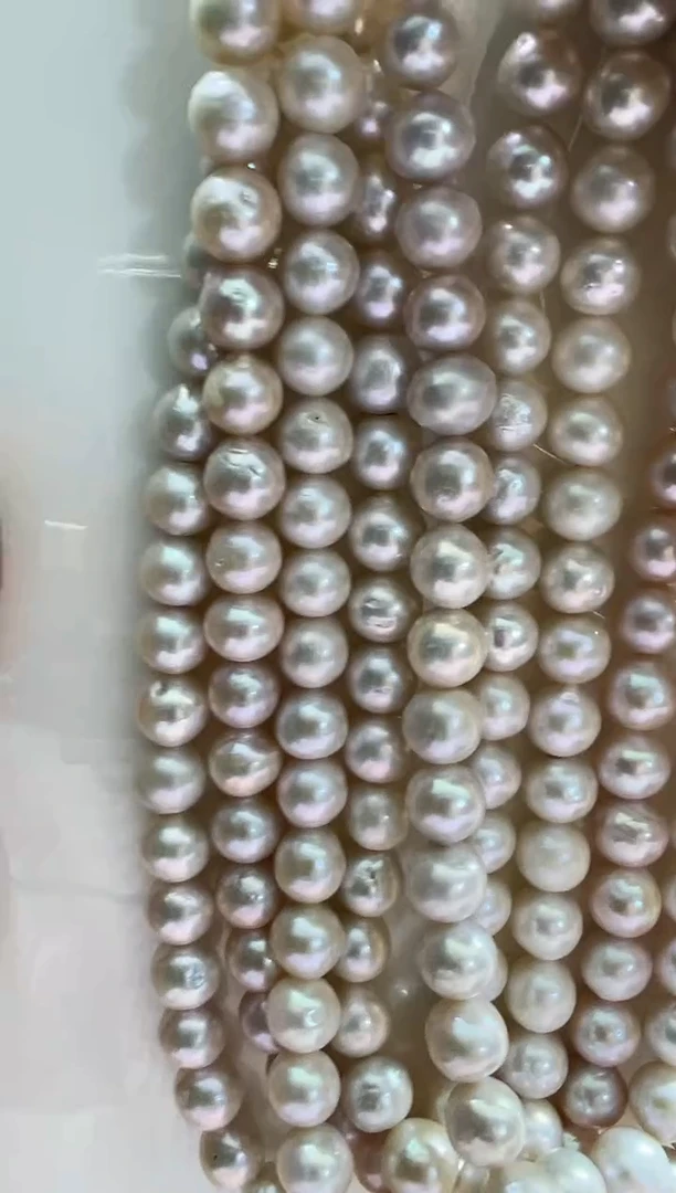项链未镶嵌淡水珍珠白色近圆10-11mm