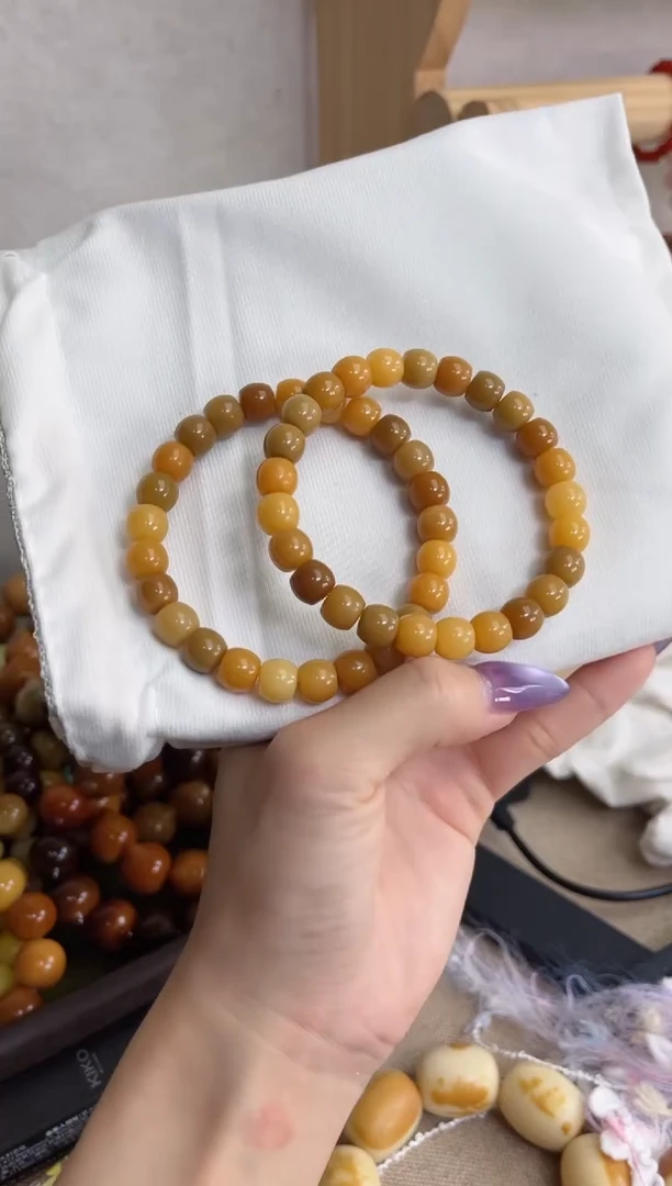 菩提根/象牙果手串a03小舅鬼工 干磨酒桶8*9手串